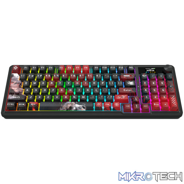 Redragon K719AK ARTEMIS PRO RGB Wireless LCD Mechanical Gaming Keyboard - Image 3