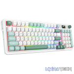 Redragon K719WGB GALATIN RGB PRO Full sized Wireless Gaming Keyboard - White