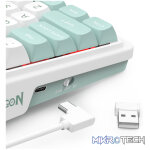 Redragon K719WGB GALATIN RGB PRO Full sized Wireless Gaming Keyboard - White - Image 6