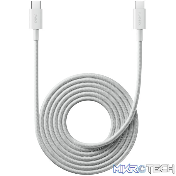 Xiaomi USB4 6A USB Type-C To USB Type-C Braided Cable 2m- (120W Xiaomi USB4 6A USB Type-C To USB Type-C Braided Cable 2m- (120W