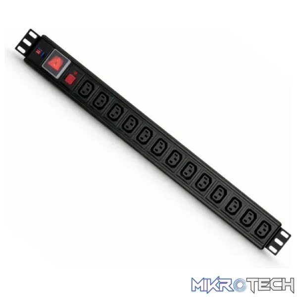 10 Way IEC C13 Power Rail - Networking 10 Way IEC C13 Power Rail - Networking