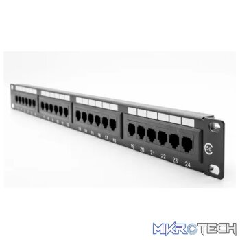 24 Port CAT5e UTP Patch Panel - Networking
