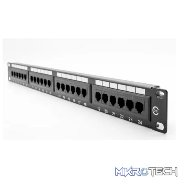 24 Port CAT5e UTP Patch Panel - Networking 24 Port CAT5e UTP Patch Panel - Networking