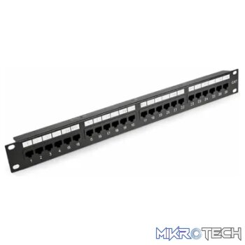 24 Port CAT6 UTP Patch Panel - Networking