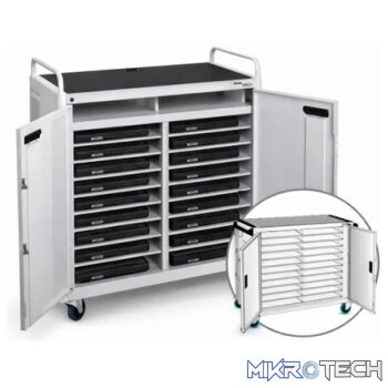54 Way vertical Notebook Trolley Re-front doors