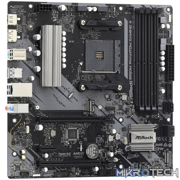 ASRock B550 Phantom Gaming 4 AM4 M-ATX Motherboard - Image 4