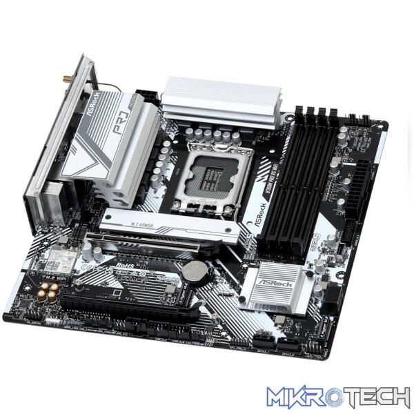ASRock B760M Pro RS WiFi Intel LGA 1700 MATX Gaming Motherboard - Image 4