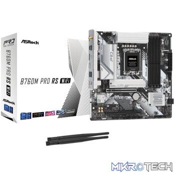 ASRock B760M Pro RS WiFi Intel LGA 1700 MATX Gaming Motherboard