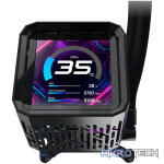 ASRock Phantom Gaming 360 LCD All-in-one Liquid CPU Cooler - Black - Image 5