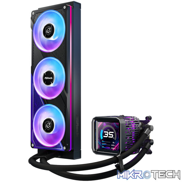 ASRock Phantom Gaming 360 LCD All-in-one Liquid CPU Cooler - Black - Image 8