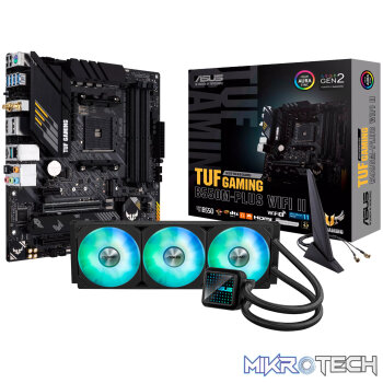 Asus TUF GAMING B550M-PLUS WIFI II and Asus Prime LC 360 ARGB Liquid CPU Cooler Bundle