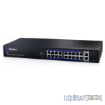 Cattex 16 Port 1GE PoE Switch with 2 x RJ45 1GE and 1 x 1GE SFP Uplink - Image 3
