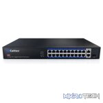 Cattex 24 Port 1GE PoE Switch with 2 x RJ45 1GE and 1 x 1GE SFP Uplink