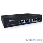 Cattex 4 Port 1GE PoE Switch with 2 x RJ45 1GE and 1 x 1GE SFP Uplink - Image 3
