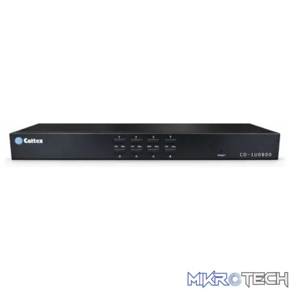 Cattex 8 Port USB/PS2 KVM Rack Mountable VGA KVM Console - Networking - Image 2