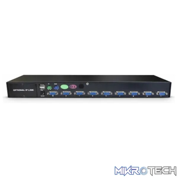 Cattex 8 Port USB/PS2 KVM Rack Mountable VGA KVM Console - Networking - Image 3