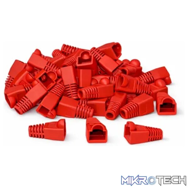 Cattex CAT5 RJ45 Red Boot Sleeves 50 Box - Networking Cattex CAT5 RJ45 Red Boot Sleeves 50 Box - Networking