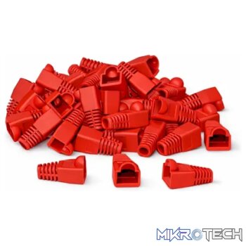 Cattex CAT5 RJ45 Red Boot Sleeves Loose - Networking