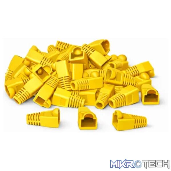Cattex CAT5 RJ45 Yellow Boot Sleeves Loose - Networking Cattex CAT5 RJ45 Yellow Boot Sleeves Loose - Networking