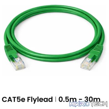 Cattex CAT5e Green Leads 5m - Networking
