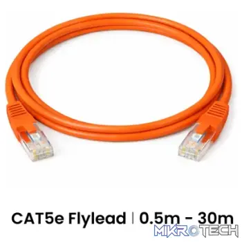 Cattex CAT5e Orange Leads 3m - Networking