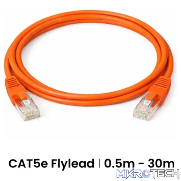 Cattex CAT5e Orange Leads 3m - Networking Cattex CAT5e Orange Leads 3m - Networking