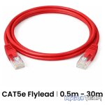 Cattex CAT5e Red Leads 5m - Networking