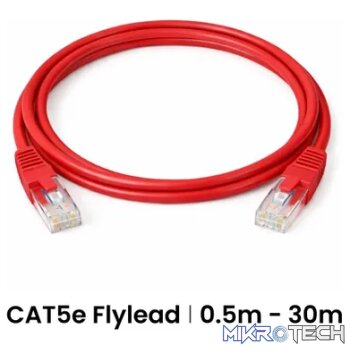 Cattex CAT5e Red Leads 5m - Networking