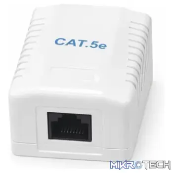 Cattex CAT5e Single Wall Box - Networking