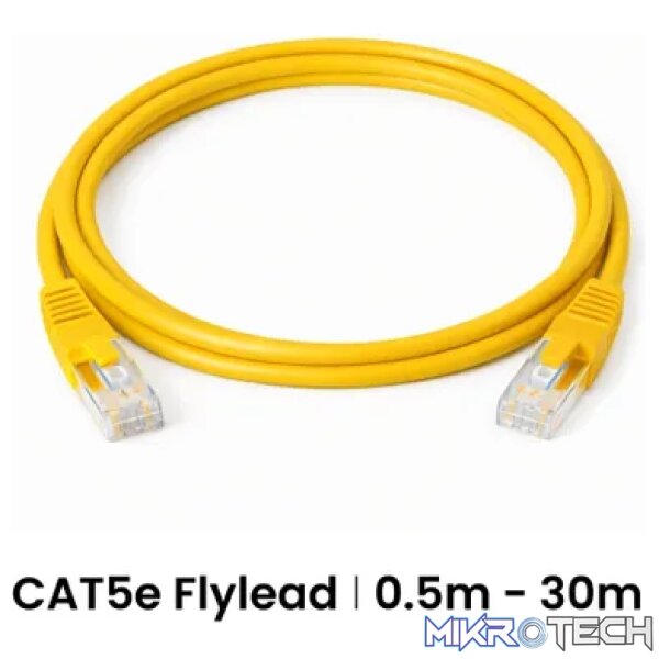Cattex CAT5e Yellow Leads 1m - Networking - Image 2