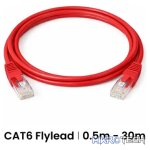 Cattex CAT6 Leads Red 5m - Networking