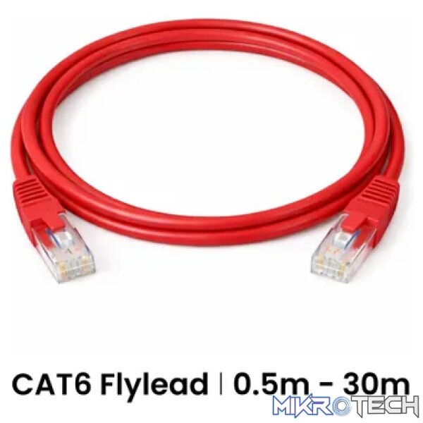 Cattex CAT6 Leads Red 5m - Networking Cattex CAT6 Leads Red 5m - Networking