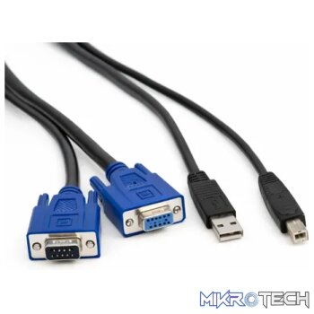 Cattex KVM VGA+USB Cable 5M - Accessories