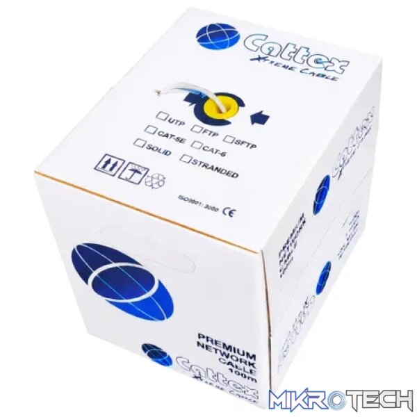 Cattex Premium CAT5e 100m Cable - Networking Cattex Premium CAT5e 100m Cable - Networking