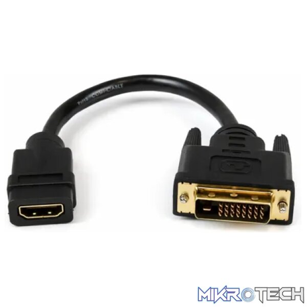 DVI Male to HDMI Female cable - Components DVI Male to HDMI Female cable - Components
