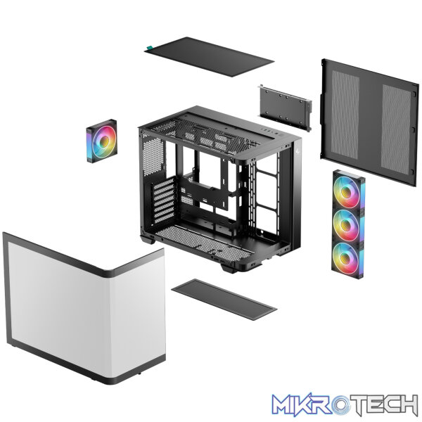 DeepCool CG530U 4F ATX Gaming Chassis - Black - Image 7