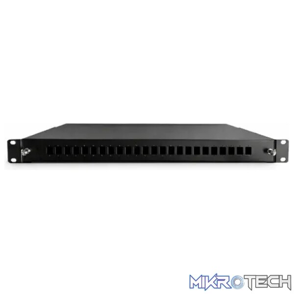 Fibre Splice Tray + 24 Port ST Faceplate - Fibre Fibre Splice Tray + 24 Port ST Faceplate - Fibre