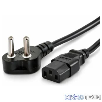 IEC 3Pin Single Power Cable 1.8m - Components