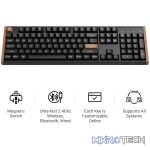 Keychron K10 HE 100% Wireless Magnetic Gaming Keyboard Nebula Switches – Black - Image 3