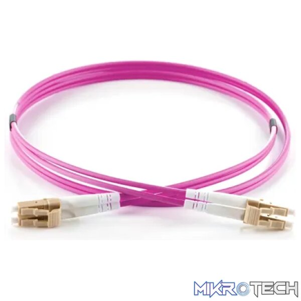 LC OM4 (50/125) Duplex Patch Cord 1M - Fibre LC OM4 (50/125) Duplex Patch Cord 1M - Fibre