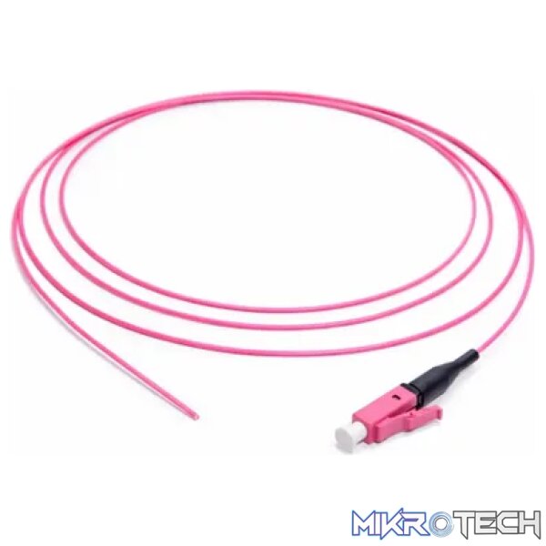 LC OM4 (50/125) Unjacketed Pigtail 1M - Fibre LC OM4 (50/125) Unjacketed Pigtail 1M - Fibre