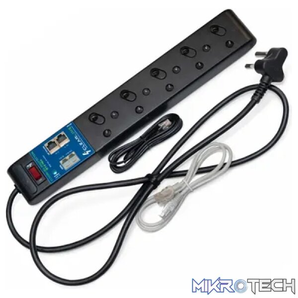Multiplug 4W + ADSL + Gig POE Protector - Surge Multiplug 4W + ADSL + Gig POE Protector - Surge