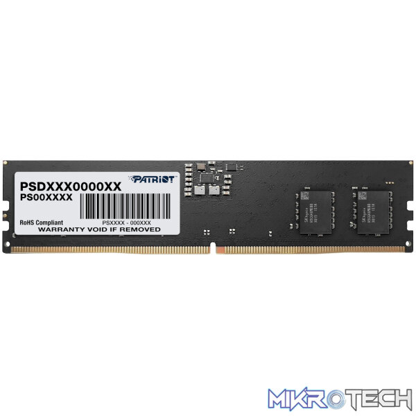 Patriot Signature Line 64GB DDR5 5600MHz Desktop Memory Patriot Signature Line 64GB DDR5 5600MHz Desktop Memory