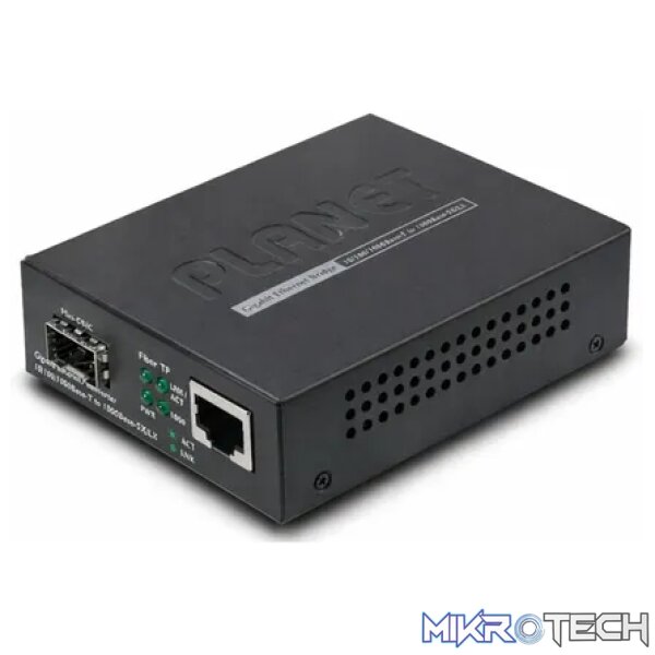 Planet 10/100/1000Base-T to 1000FX (SFP) Media Converter - Networking Planet 10/100/1000Base-T to 1000FX (SFP) Media Converter - Networking