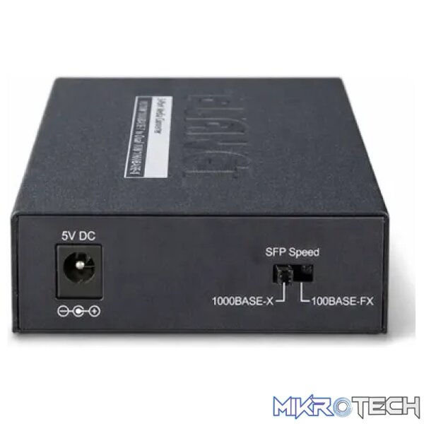 Planet 10/100/1000Base-T to Dual 1000Base-X SFP Media Converter - Networking - Image 3