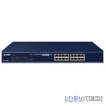 Planet 16-Port 10/100/1000T 802.3at PoE + 2-Port 1000X SFP Gigabit Ethernet Switch - Networking - Image 2