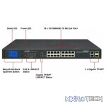 Planet 16-Port 10/100TX 802.3at PoE + 2-Port Gigabit TP/SFP Combo Ethernet Switch With LCD PoE Monitor (300W) - Networking - Image 4