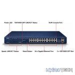 Planet 24-Port 10/100/1000Base-T + 2-Port 100/1000MBPS SFP L2/L4 SNMP Manageable Gigabit Ethernet Switch - Networking - Image 4