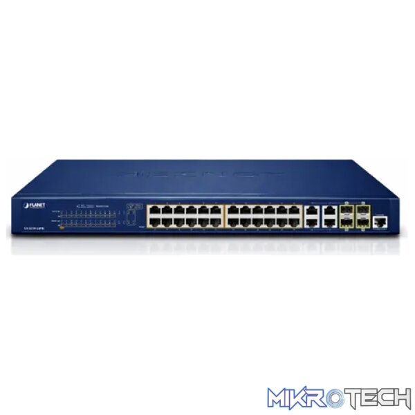 Planet 24-Port 10/100/1000T + 4-Port 100/1000X SFP Managed Gigabit Switch - Networking Planet 24-Port 10/100/1000T + 4-Port 100/1000X SFP Managed Gigabit Switch - Networking
