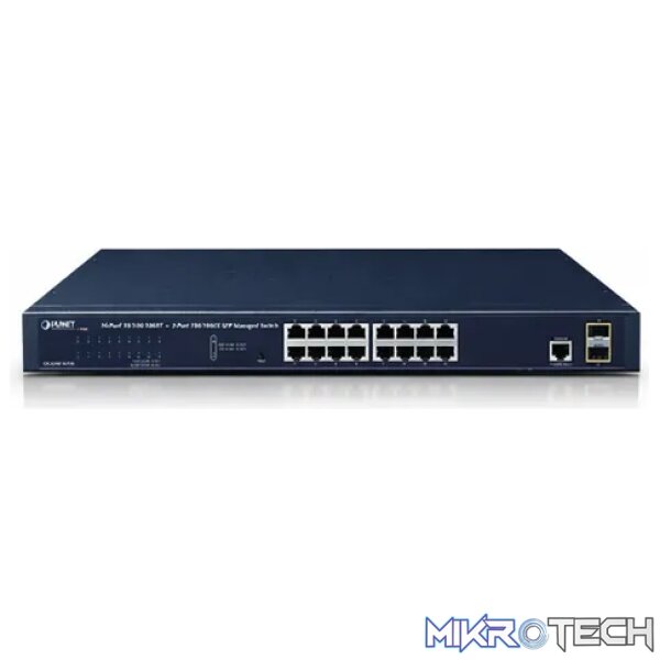 Planet 24-Port 10/100/1000T 802.3at PoE + 2-Port 100/1000X SFP Managed Switch - Networking Planet 24-Port 10/100/1000T 802.3at PoE + 2-Port 100/1000X SFP Managed Switch - Networking